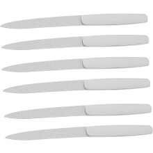 Arquivos de unhas duplas de aço inoxidável 6pcs grandes cortadores de unhas de metal ferramentas resistentes de manicure e uso do salão