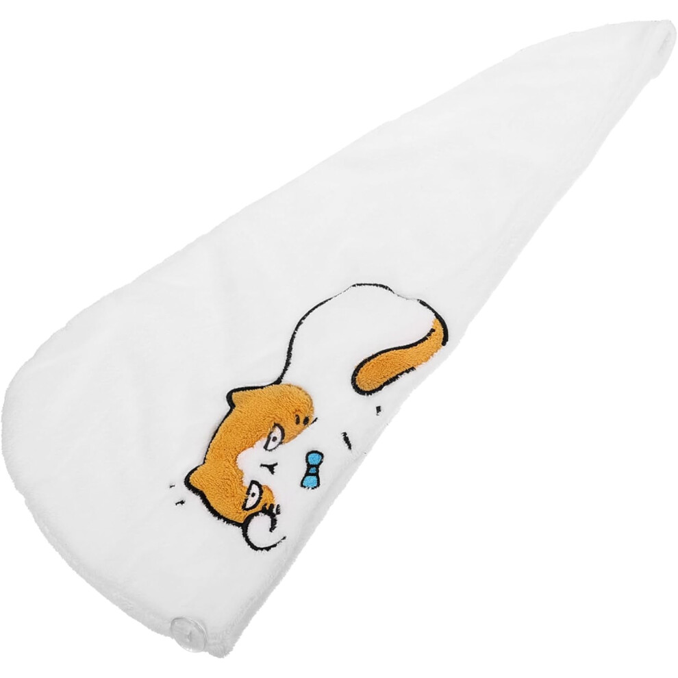 Hkhbjs Coral Cartoon Shower Cap Boys And Girls Bath Cap For Girls Reusable Hair Turban Towel