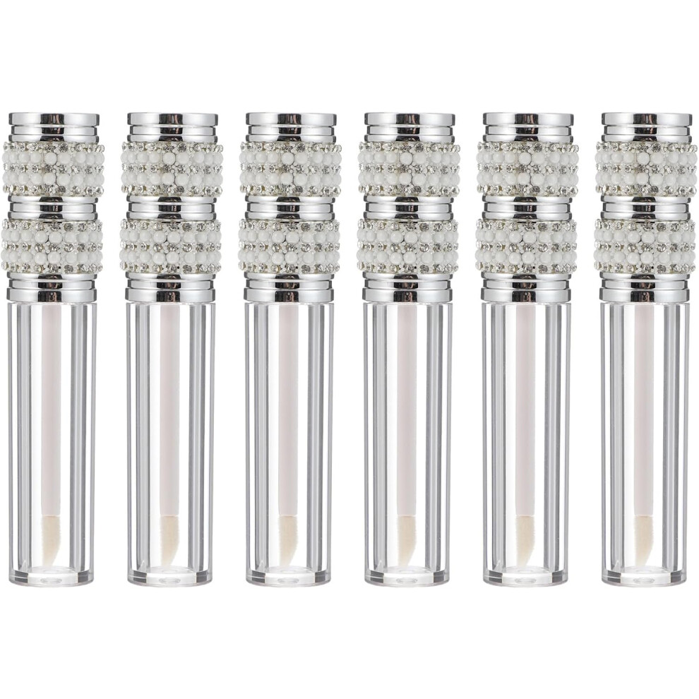 Hkhbjs 6Pcs 5Ml Empty Lip Gloss Containers Plastic Lip Balm Bottles Diy Refillable Tubes