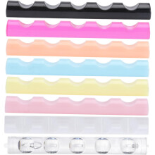 Lot de 24 supports pratiques en acrylique pour pinceaux et stylos à ongles, idéaux pour le nail art et l'organisation des kits de manucure.