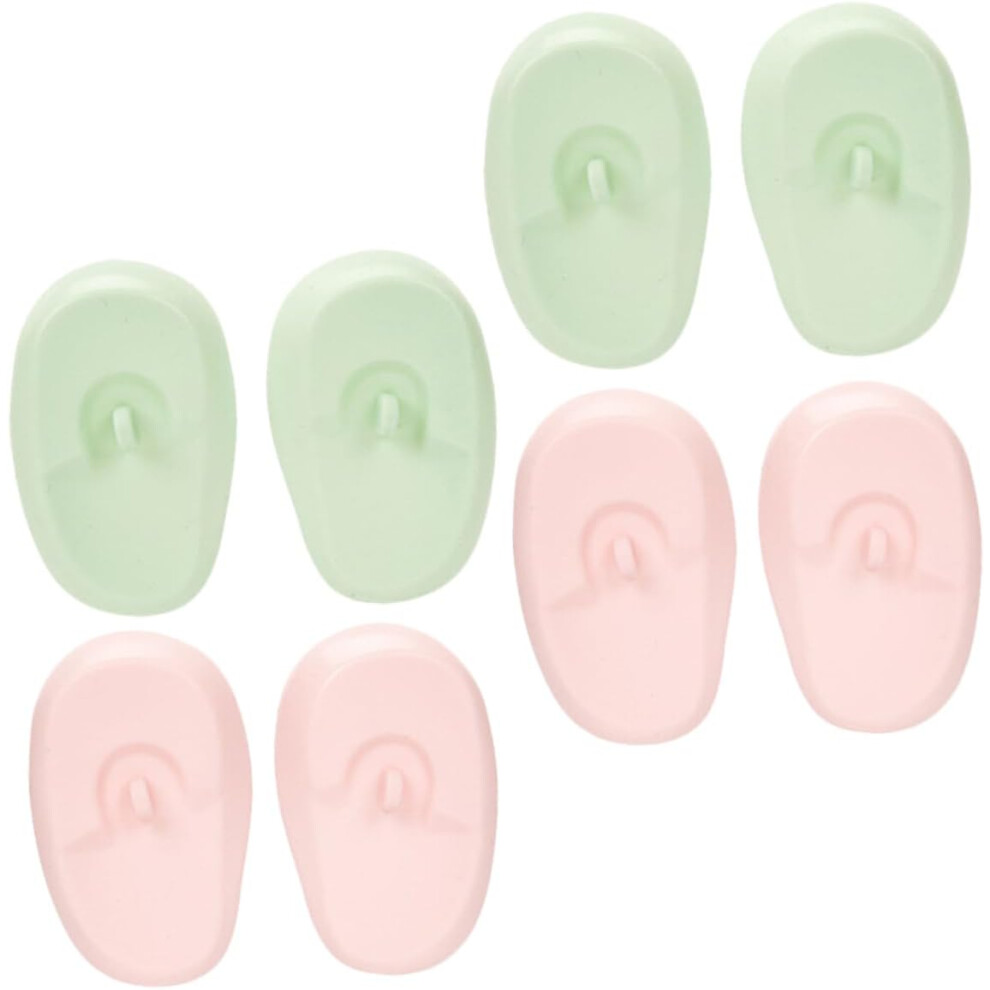 Hkhbjs Reusable Silicone Ear Covers Waterproof 4 Pairs For Hair Dyeing And Heat Protection Comfortable Fit Ear Protectors