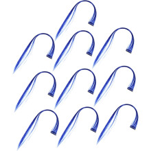 10er-Pack Haarverlängerungen, glattes Haar, Highlights für Frauen und Mädchen, einfach anzuwenden für den täglichen Gebrauch