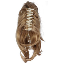 Lockige, unregelmäßige Zopfverlängerung mit Clip für kurzes Haar, Perückenclip, Wellenhaar
