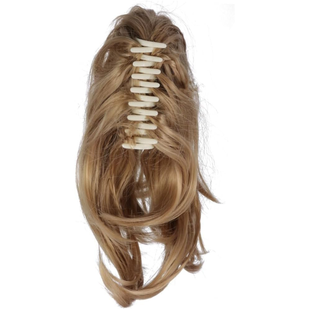 Hkhbjs Unisex Curly Irregular Braid Ponytail Extension Claw For Short Hair Ponytail Wig Clip Wave Hair