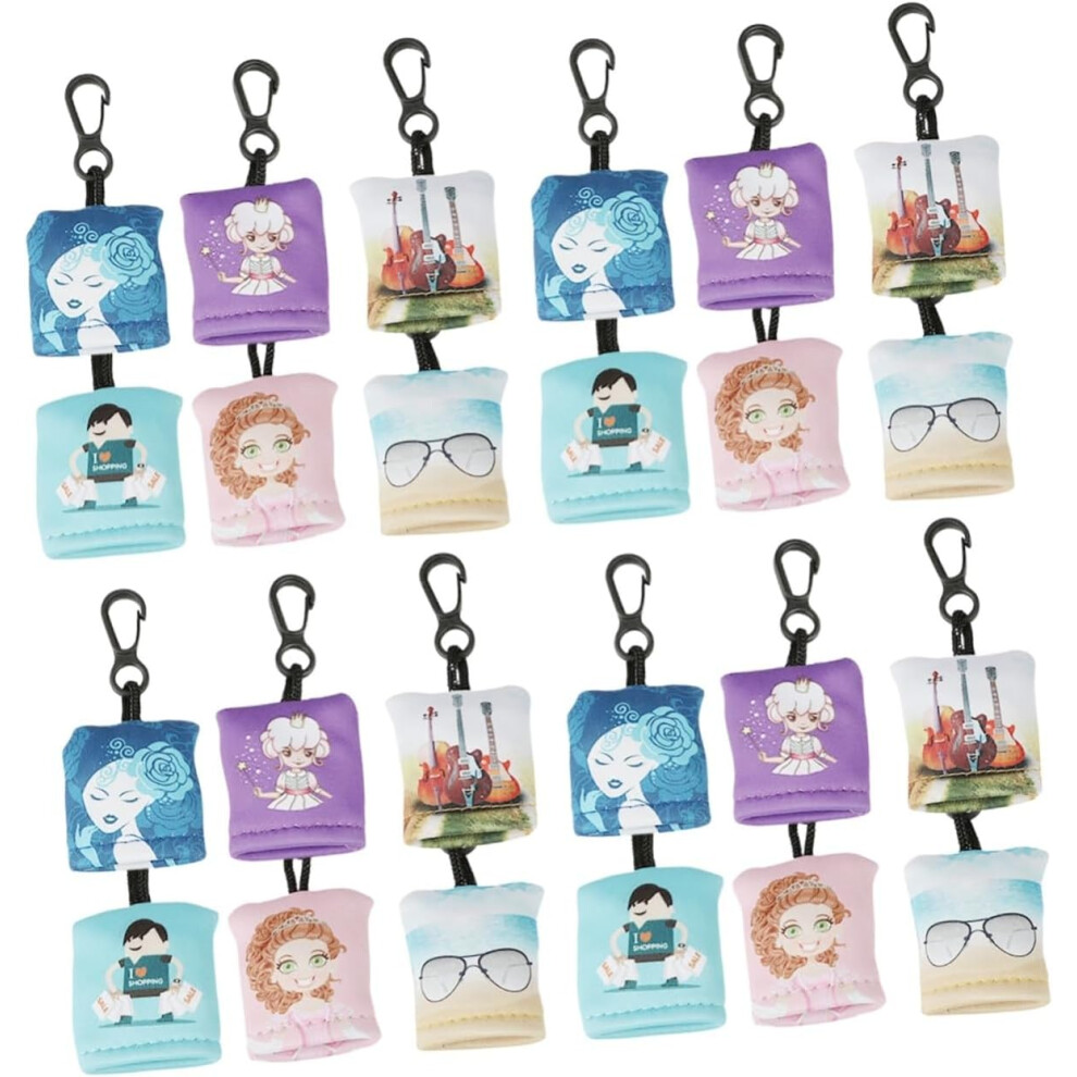 Hkhbjs 24Pcs Lens Cleaning Cloth For Phone Screen Wipe Glasses Cleaner Keychain Screen Cleaner