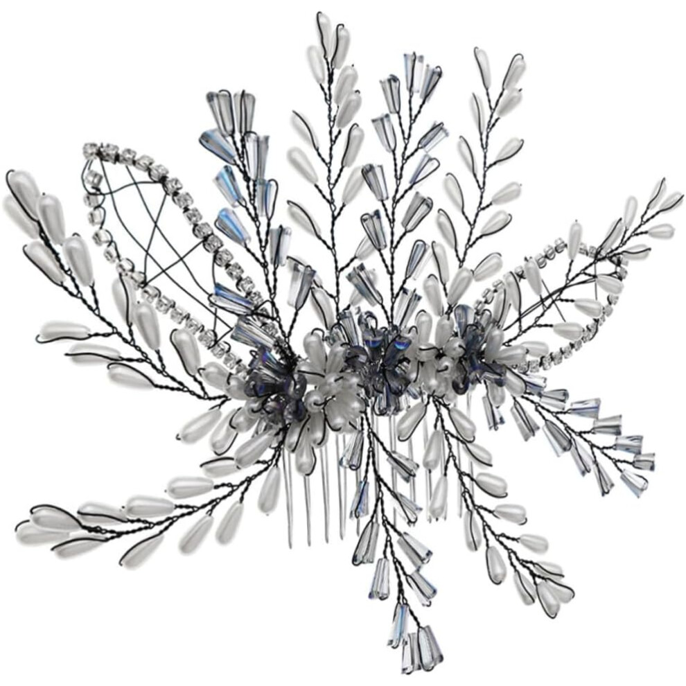 Hkhbjs Pearl Hair Accessories Decorative Metal Combs For Women Wedding Prom Party Styling Hair Pearls For Updos