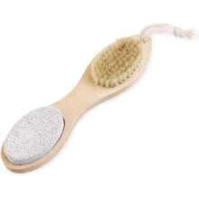 Set 4 in 1 per la rimozione di calli e lime per piedi, spazzolino per unghie, pietra pomice e spazzola esfoliante per i piedi.