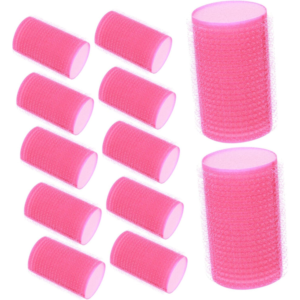 Hkhbjs Blue 12Pcs Sponge Hair Rollers Self Grip Soft Curlers For Women Heatless Volume-Boosting Styling Tool
