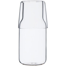 Carafe à lait/carafe à jus en verre de 450 ml, récipient résistant à la chaleur