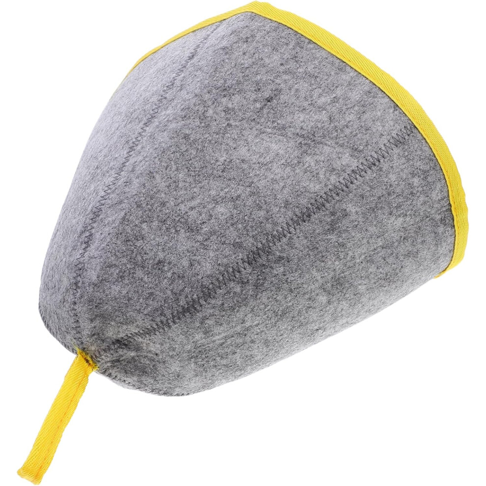 Hkhbjs Border Shower Cap Felt Lightweight Sauna Hat Water Absorption Sauna Cap For Shower Use Comfortable