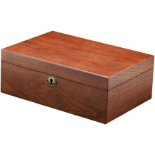 Uhrenaufbewahrungsbox aus Holz mit 10 Fächern, braunes Massivholz, Präsentationsbox
