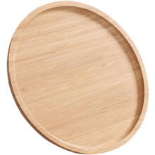 Rundes Serviertablett aus Holz im japanischen Stil, natürlicher Aufbewahrungsteller, vielseitig einsetzbar, Dessert- und Gemüsefach