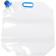 15L Large Capacity Foldable Water Container Blue Handle Portable Outdoor Water Storage Bag
