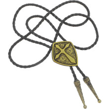 Kors Bolo slips anheng halskjede for menn Western cowboy slips Vintage rustikt design for skjorter, dresser og bryllup