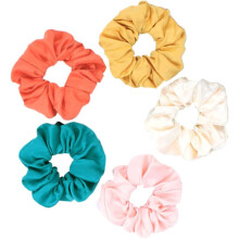 5 elastici per capelli fluorescenti pastello, fermacoda da donna, alla moda