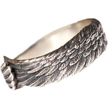 Anello aperto a forma di ala d'angelo per uomo e donna, unisex, gioiello vintage di tendenza, vestibilità comoda