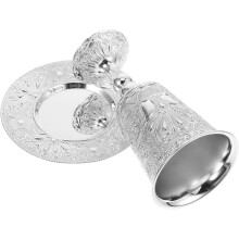 Verre à vin de Shabbat en alliage de zinc argenté pour les célébrations des fêtes juives