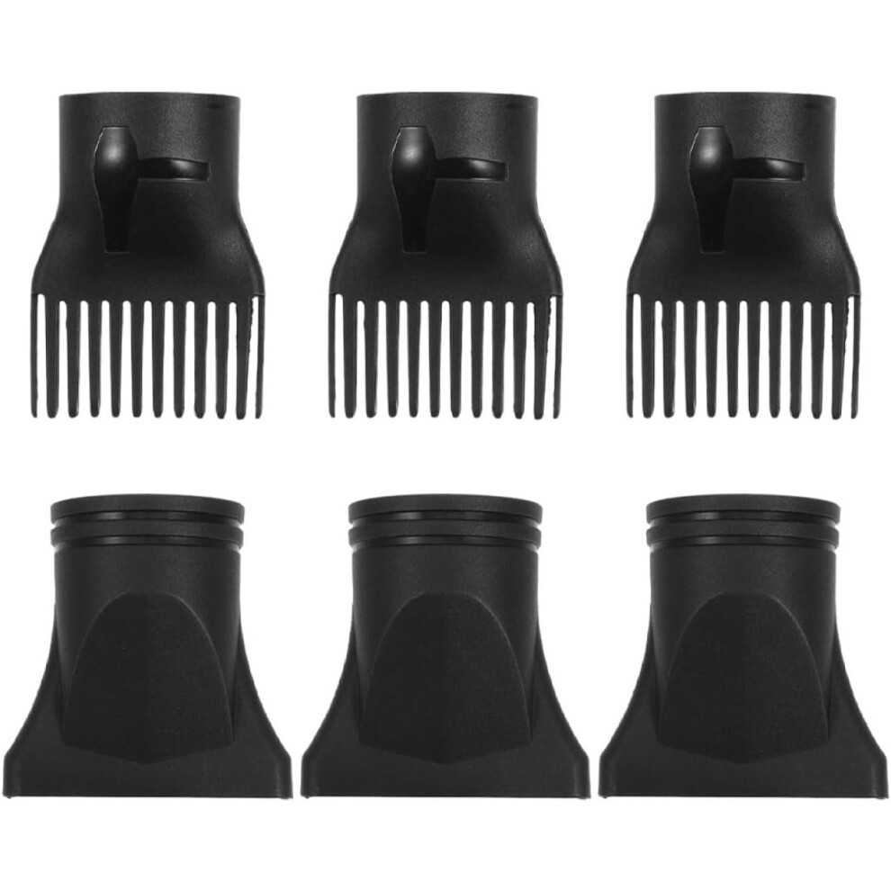 Hkhbjs 6Pcs Hair Dryer Nozzle Plastic Concentrator For Salon Home Use Precision Styling Comb Attachment Hair Dryer Drying