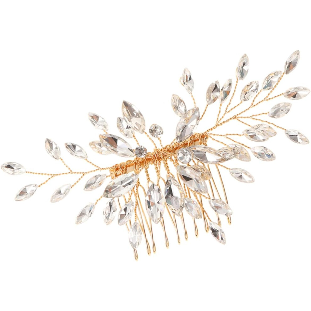 Hkhbjs Rhinestone Hair Comb Wedding Hair Clip For Women Accessories Bride Bridesmaid