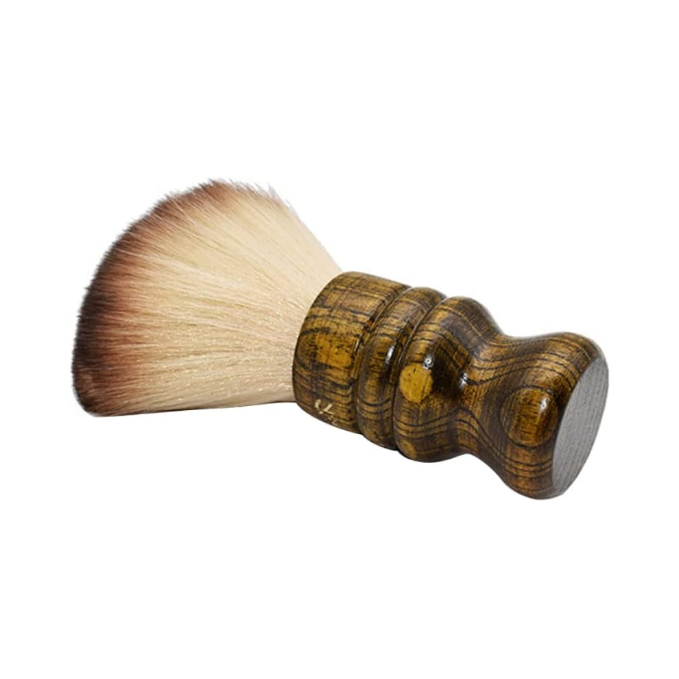 Hkhbjs Unisex Soft Bristle Hairdressing Brush Wooden Handle, Hair Cutting Brush For Broken Hair Cleaning, Barber Duster For Home And Salon Use