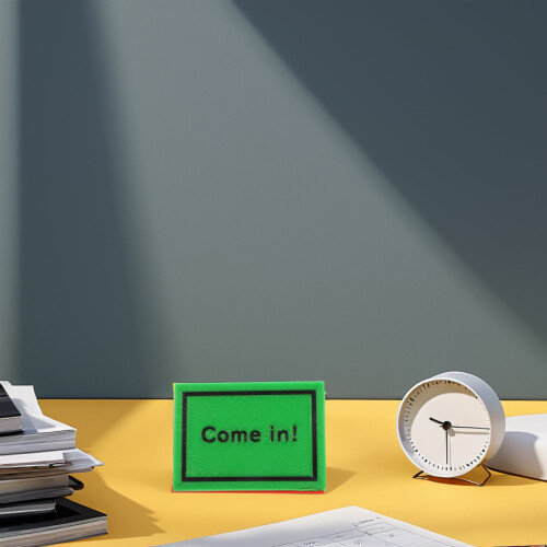 Detachable Desk Sign with Status Switch - 1 Pack 1