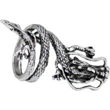 Dragon Head Men Ring Chic Dragon Finger Jewelry Retro Metal Ring Decoration for Men Accessory for Casual Party Wear