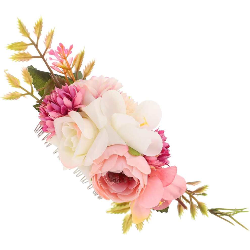 Hkhbjs Bridal Flower Comb For Wedding Elegant Hair Comb For Bride Side Design And Bride Styling