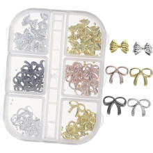 Schmetterlings-Nagelkunst-Accessoires: Metallschmetterlinge für DIY-Nagelverzierungen, Perlen