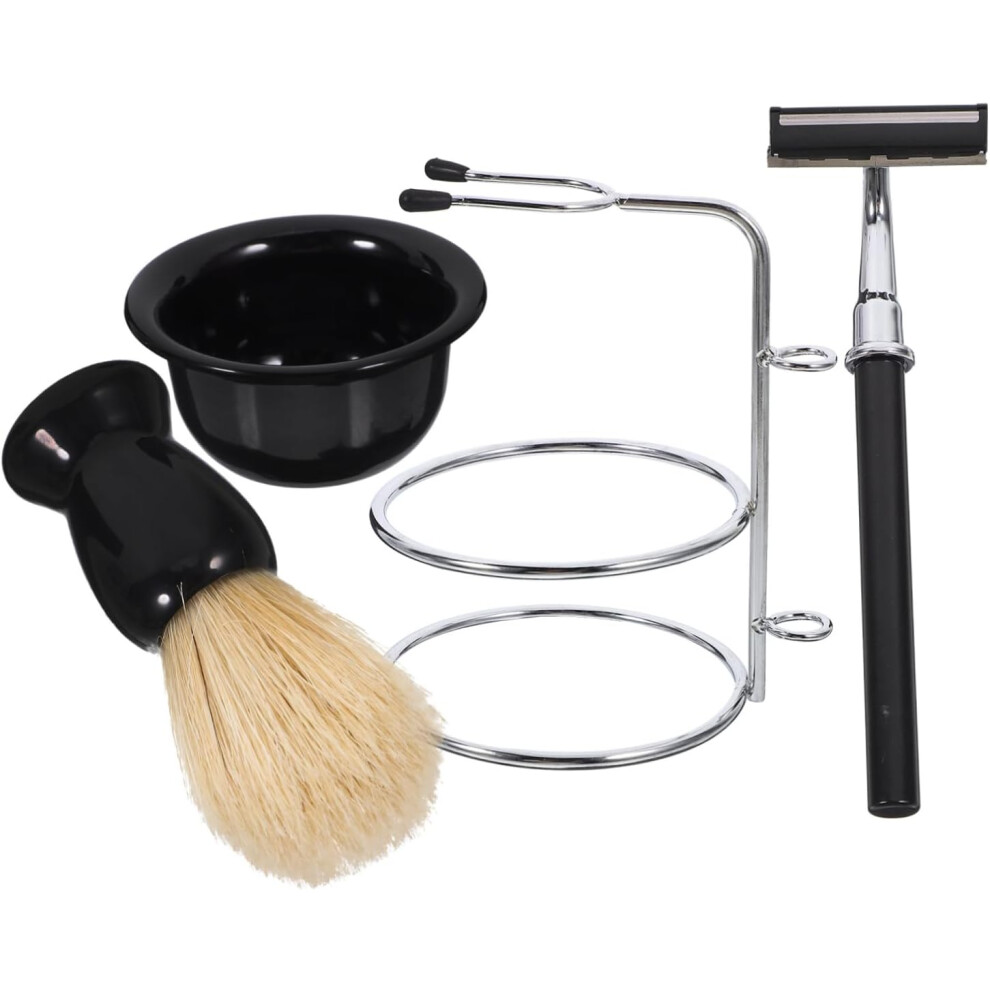 Hkhbjs Complete Men's Shaving Set Manual Razor Brush Bowl Men's Shaving Kit