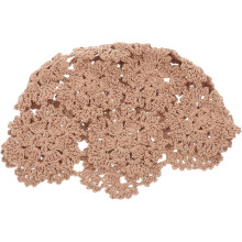 Sombrero de playa tejido a mano para mujer, fino, transpirable, de ganchillo, tipo cubo, con ventilación elegante.