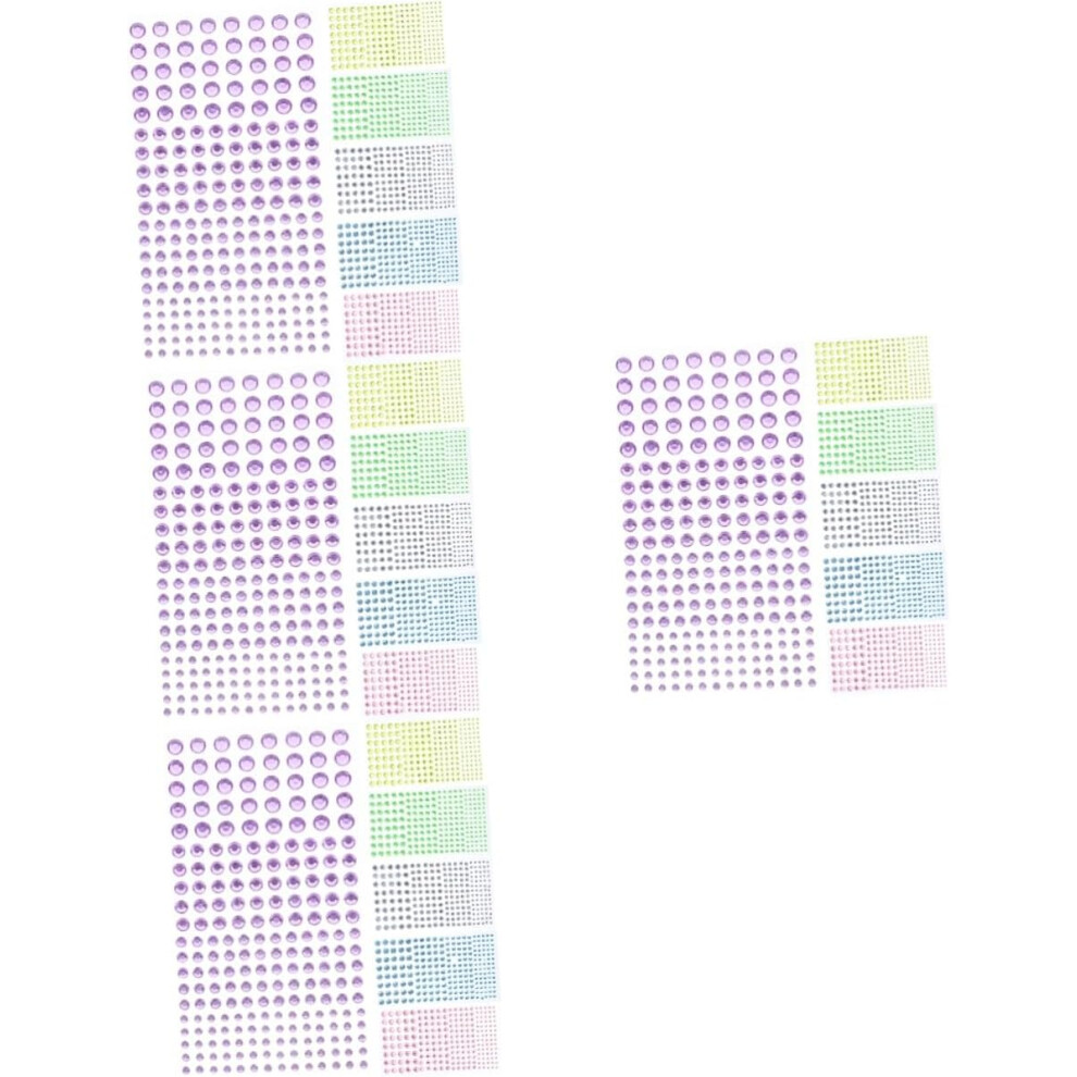 Hkhbjs 24Sheets Face Gems Stick Adhesive Gem Stickers Face Jewels Stick For Makeup Crafts Random Color