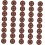 40pcs 5 polegadas 125mm gancho e laço de lixamento discos conjunto 8 buracos 1
