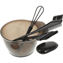 Baking Oil Comb Set for Hair Dye Coloring Includes Mixing Bowl and Ear Cover for Home Salon Use