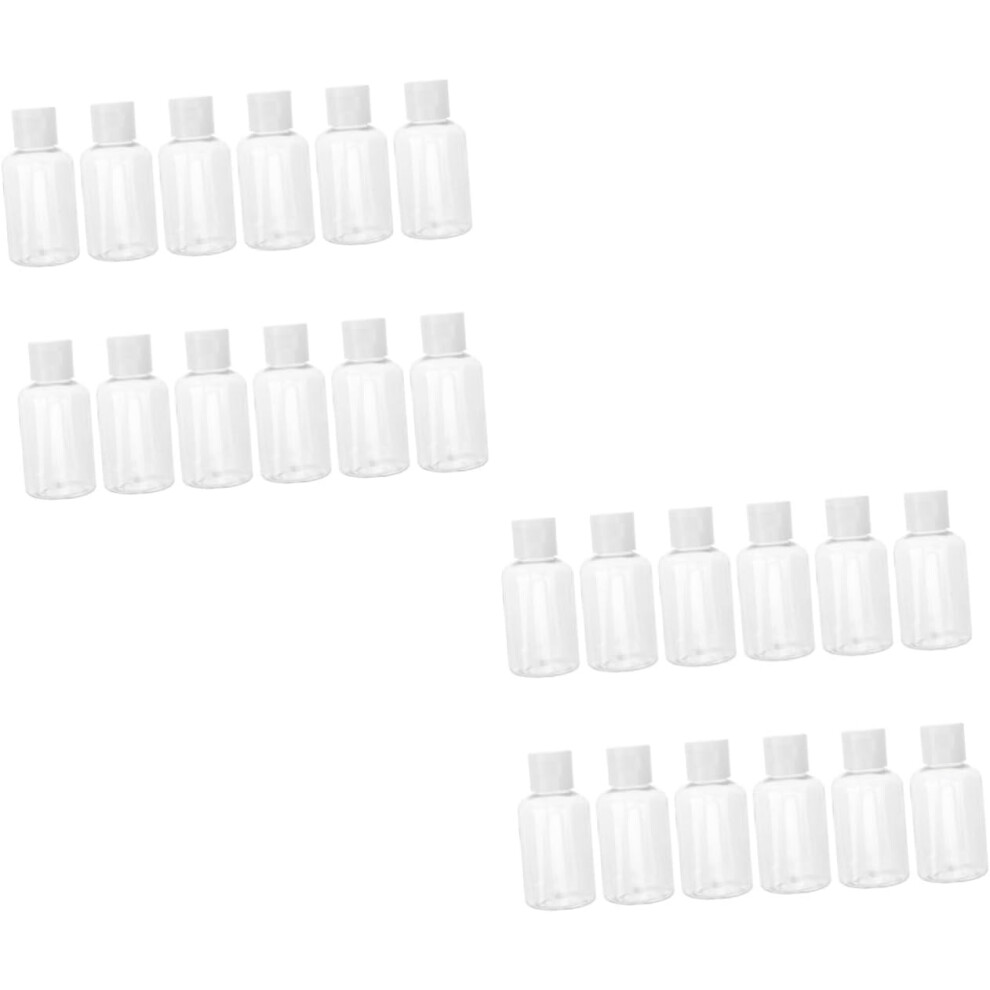 Hkhbjs 24Pcs Travel Toiletries Plastic Empty Bottles Leakproof Travel Containers Decor Water Bottle Caps For Cosmetics
