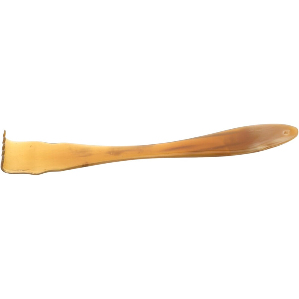 Hkhbjs Natural Ox Horn Back Scratcher For Adults Handheld Itch Relief Stick Extendable Design