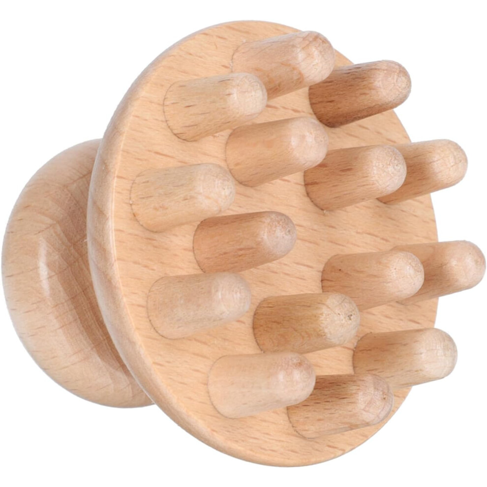 Hkhbjs Wooden Massage Comb For Scalp Acupoint Stimulation Handheld Head Massager