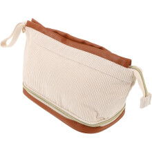 Große, doppellagige Kosmetiktasche mit Reißverschluss – Organizer für Damen auf Reisen und Outdoor-Aktivitäten