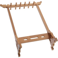 Retro drevený držiak na pero s kefou, odnímateľný kaligrafický stojan, organizér na písanie vo vintage štýle