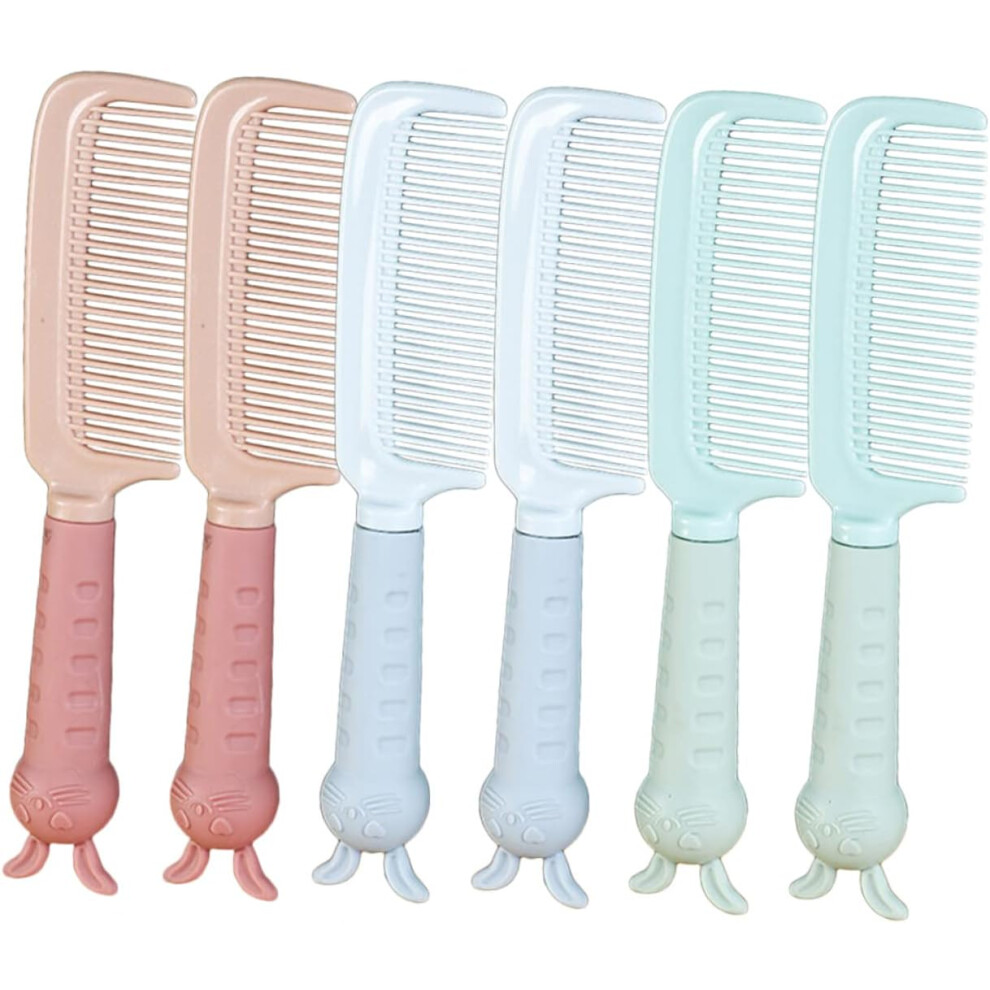 Hkhbjs 6Pcs Cartoon Hair Combs For Women And Children Plastic Material