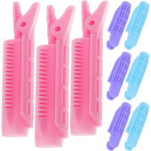 9 pinzas para dar volumen al cabello, rizador, moldeador de cabello, pinzas para dar volumen a ondas esponjosas para mujeres y niñas.