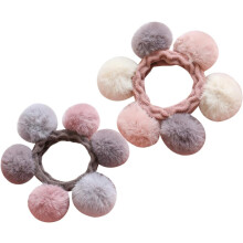2 elastici per capelli invernali, fermacoda in peluche, fasce elastiche per capelli