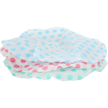 Lot de 3 bonnets de douche imprimés en PEVA, grand format, pour femmes aux cheveux longs, indispensables pour la douche