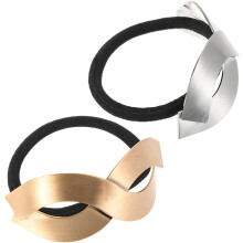 2 stk. elegante minimalistiske hårbånd gull sølv hestehale mansjetter hårtilbehør til kvinner hestehaleholder mansjetter