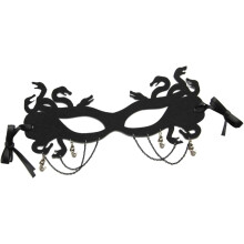 Cosplay-Partymaske für Damen, Halbgesicht für Halloween-Kostüme, Hexen-Rollenspiele, Stoffmaterial