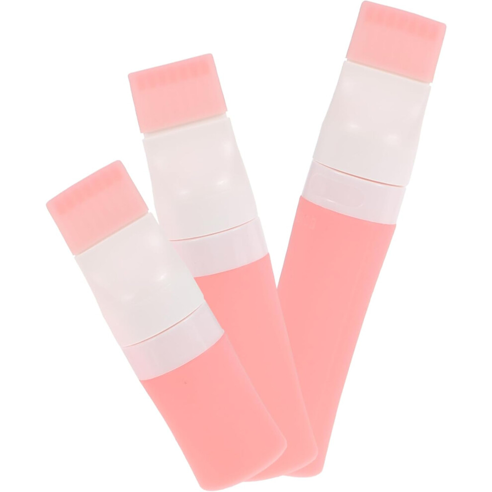 Hkhbjs 3Pcs Silicone Travel Containers Refillable Toiletries Bottles For Shampoo
