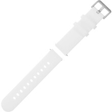 Silikónový remienok na hodinky pre 20 mm široký univerzálny náhradný remienok, biely klasický mäkký silikónový remienok vhodný