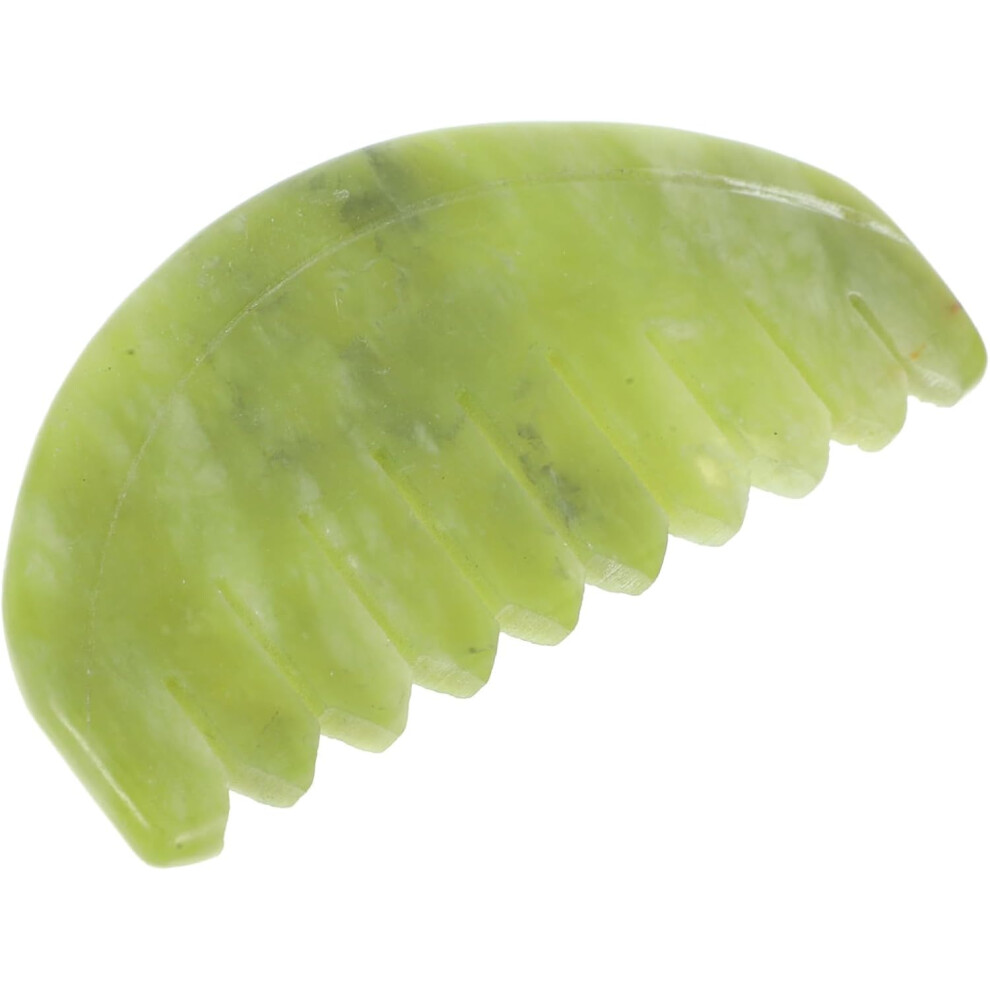 Hkhbjs Green Jade Massage Comb Body Massager Scalp Massager Jade Gua Sha Tool