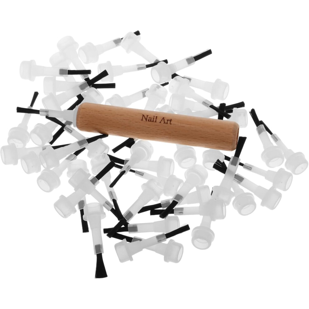 Hkhbjs Nail Art Brushes Gel Polish Detachable Professional Nail Painting Replacement Brushes For Manicure