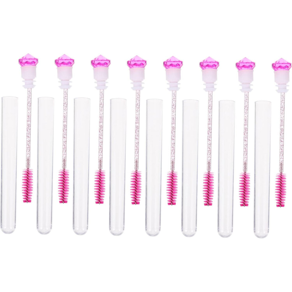 Hkhbjs 24Pcs Diamonds Tube Mascara Brush Comb Women Makeup Tools Eyelash Tube Makeup Brush Wands For Eyelash