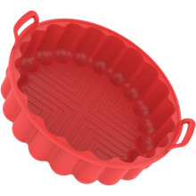 Silikon-Airfryer-Einlage, wiederverwendbare Antihaft-Airfryer-Unterlage, Backmatte